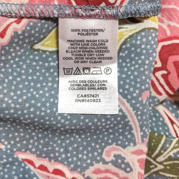 Loft | 'Garden Floral' Ruffle Sleeve Tie-Neck Blouse - Picture 4 of 7